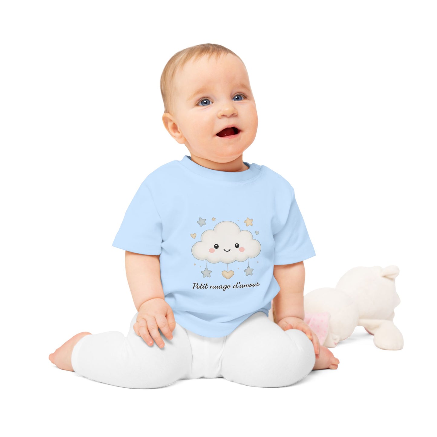 T-shirt bébé Petit nuage d’amour – coton doux garçon & fille