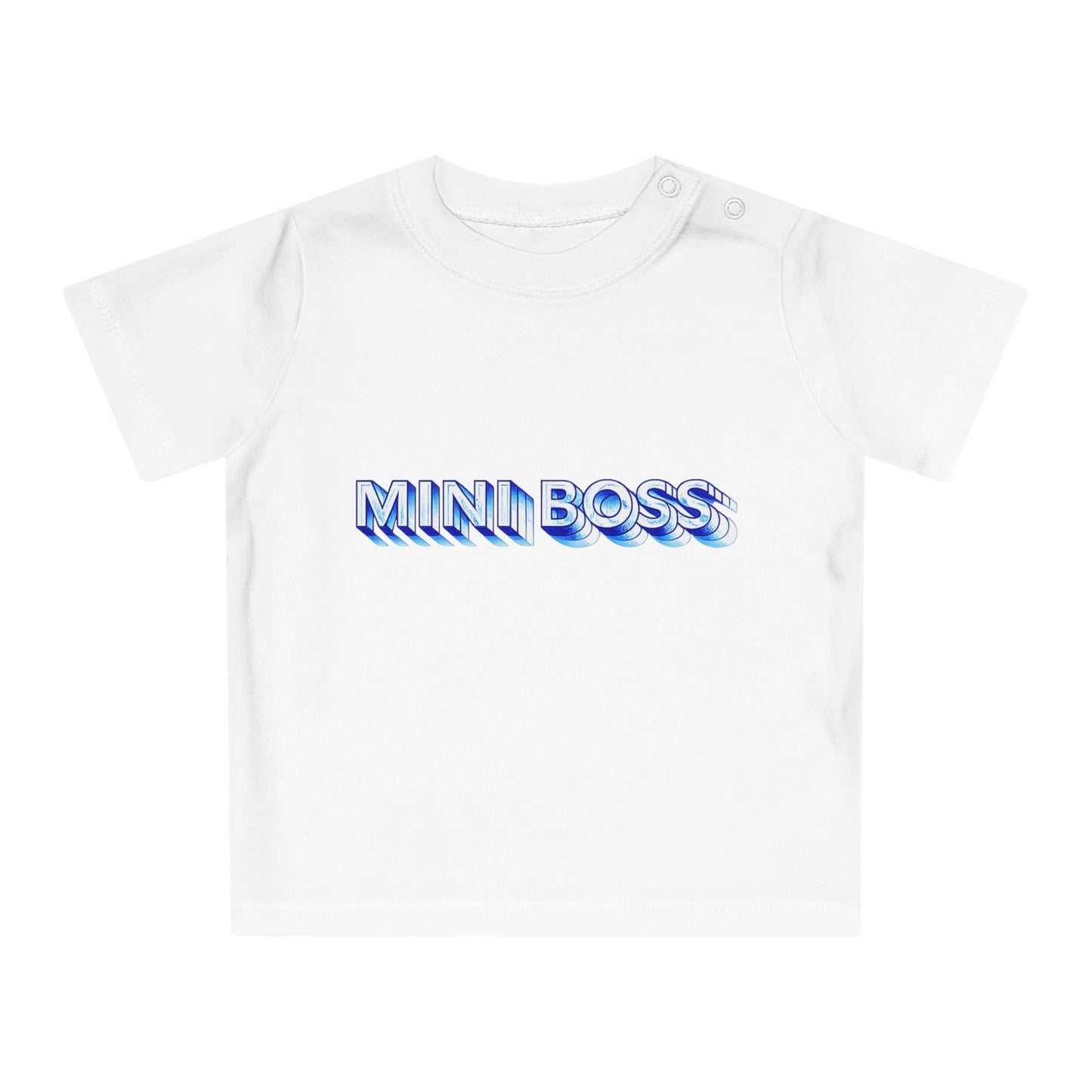 T-shirt bébé “Mini Boss” – Coton doux | Style fun & tendance 😎