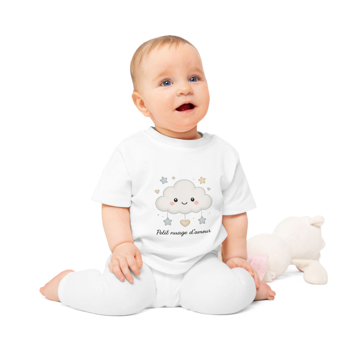 T-shirt bébé Petit nuage d’amour – coton doux garçon & fille