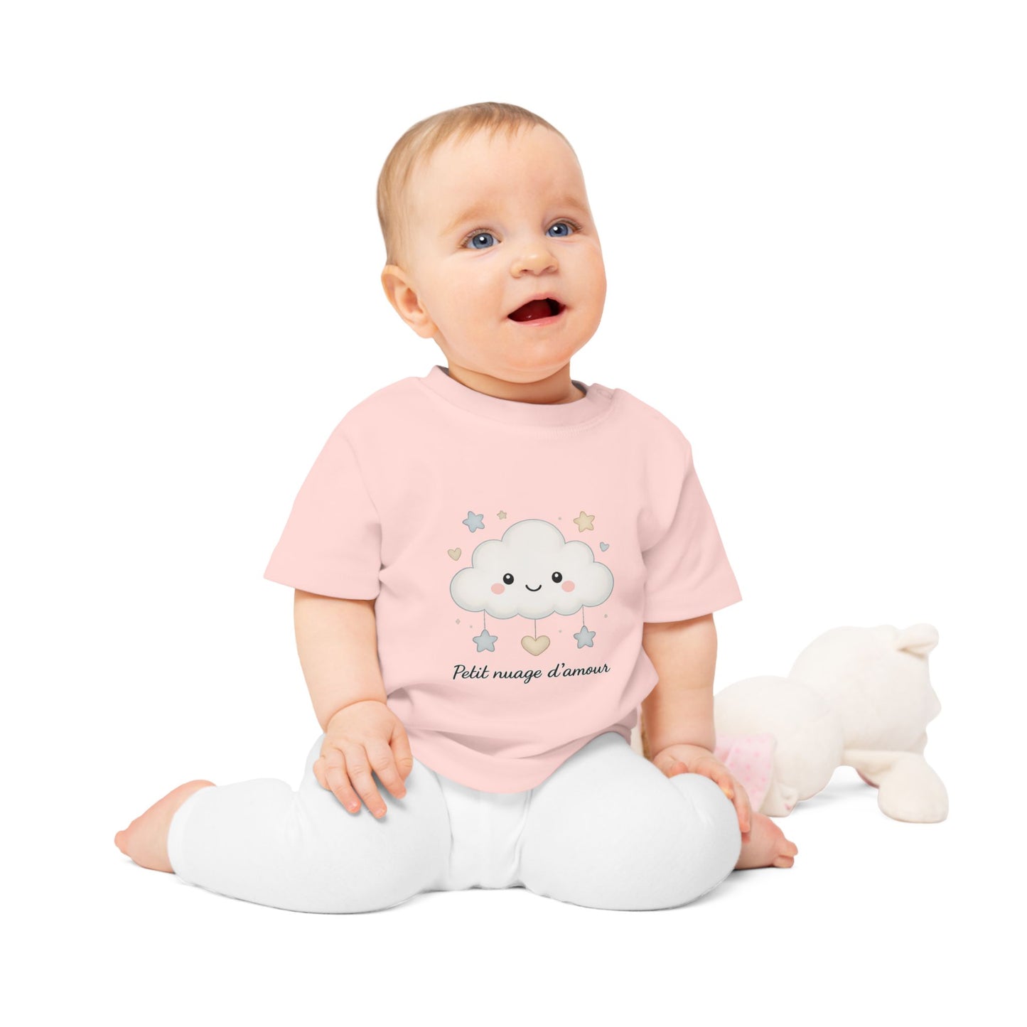 T-shirt bébé Petit nuage d’amour – coton doux garçon & fille