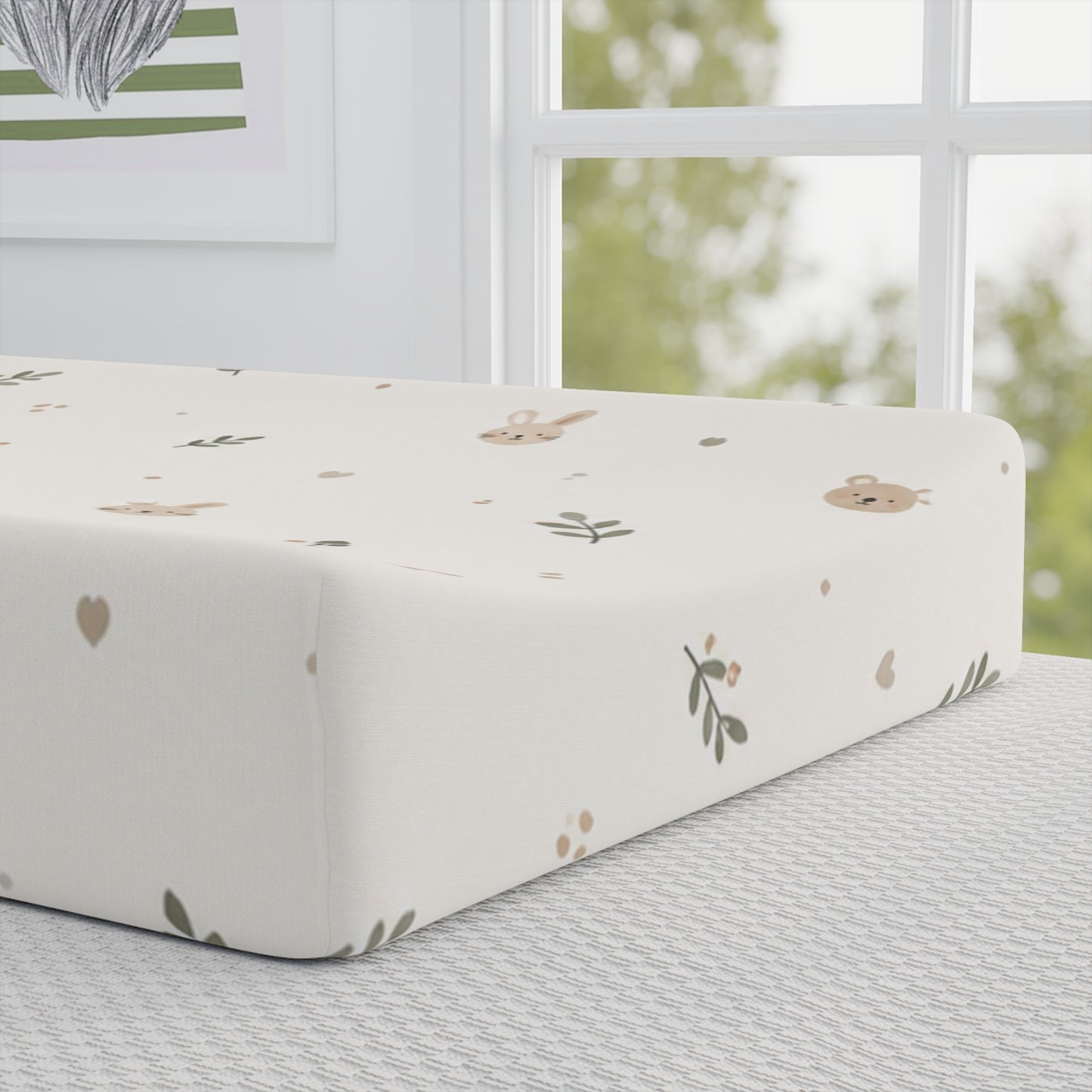 Housse de matelas à langer – Tout doux (design mixte)